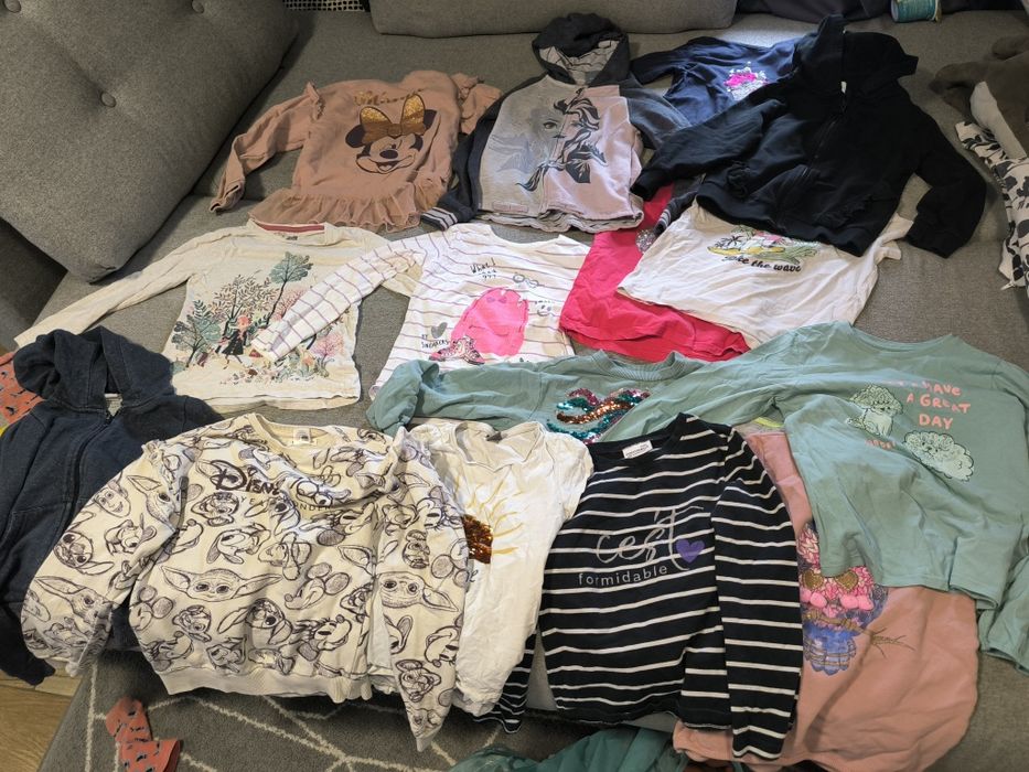 Paka ubrań dziewczynka 122/128