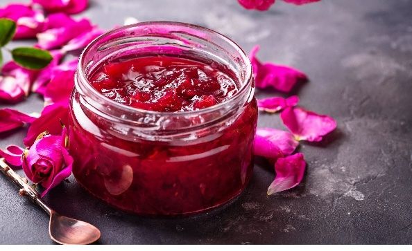 Варенье из розы.варенье из лепестков розы чайная роза.пелюстки розы.ва