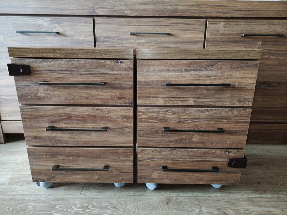 Kontenerek na kółkach komoda Gent BRW 2 sztuki