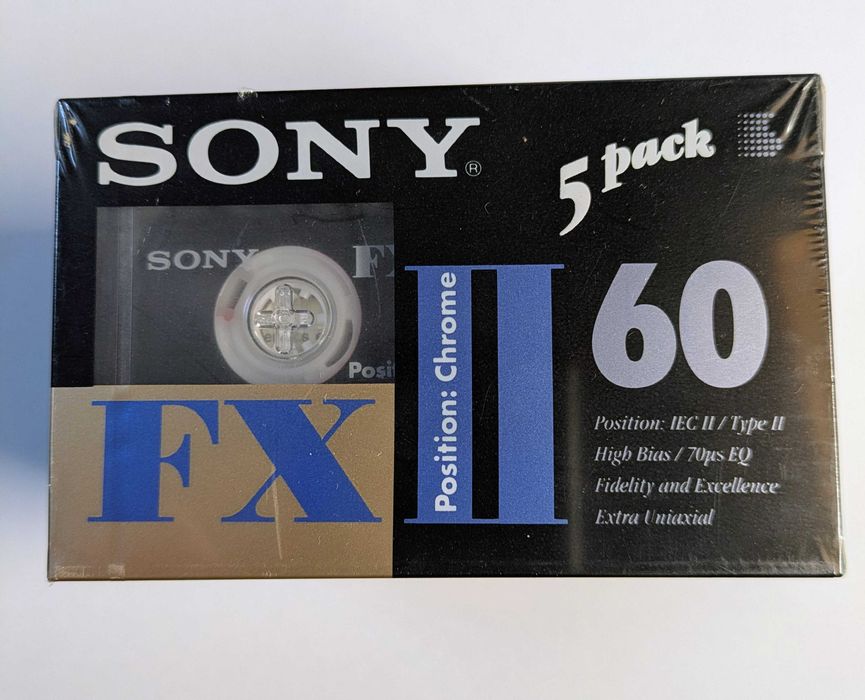 Sony FX II 60 + HF 60 – Lote de Cassetes Seladas Vintage (NOS)