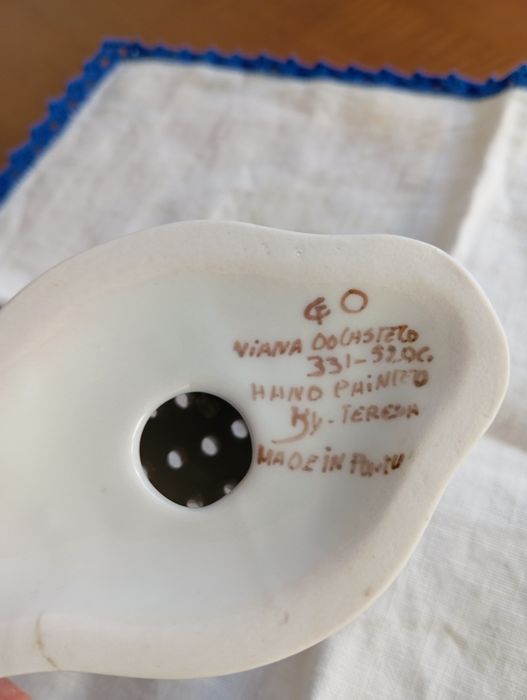 Paliteiro Pato louça de Viana