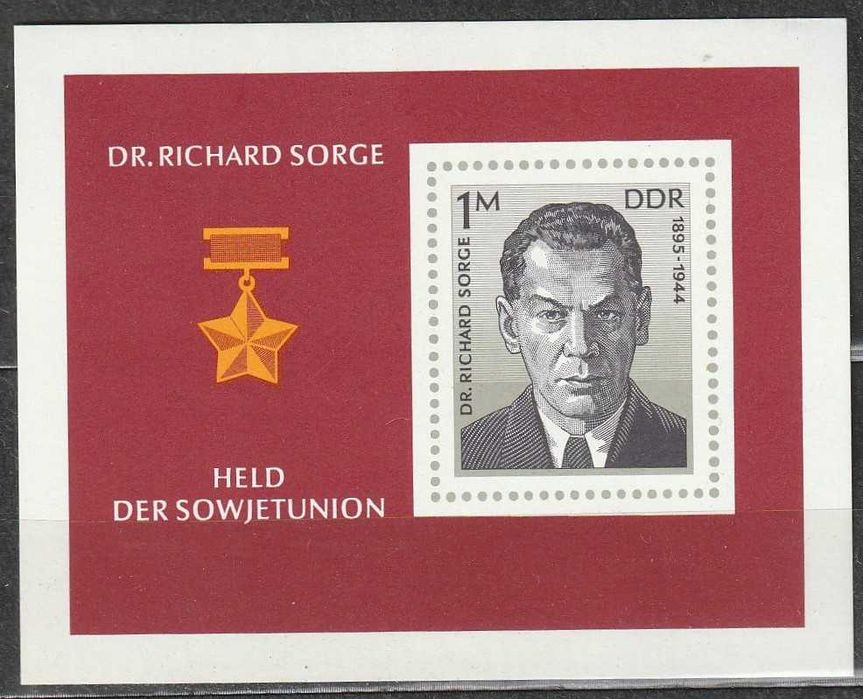 znaczki Niemcy NRD DDR - Richard Sorge - czysty **