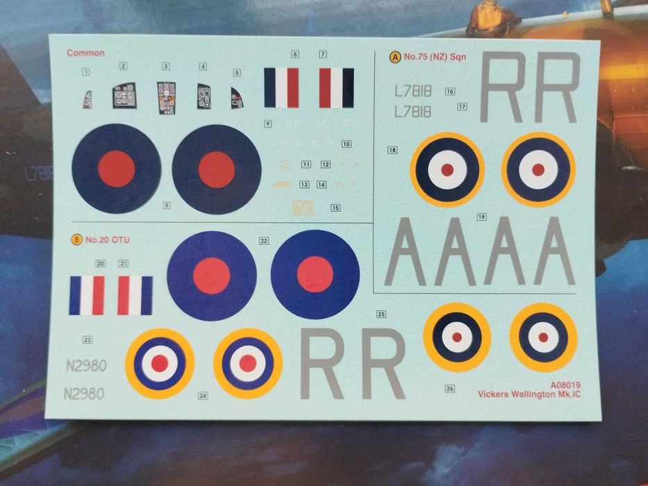 1/72 Airfix A08019 Vickers Wellington Mk.IC + Montex maxi mask canopy wheels RAF