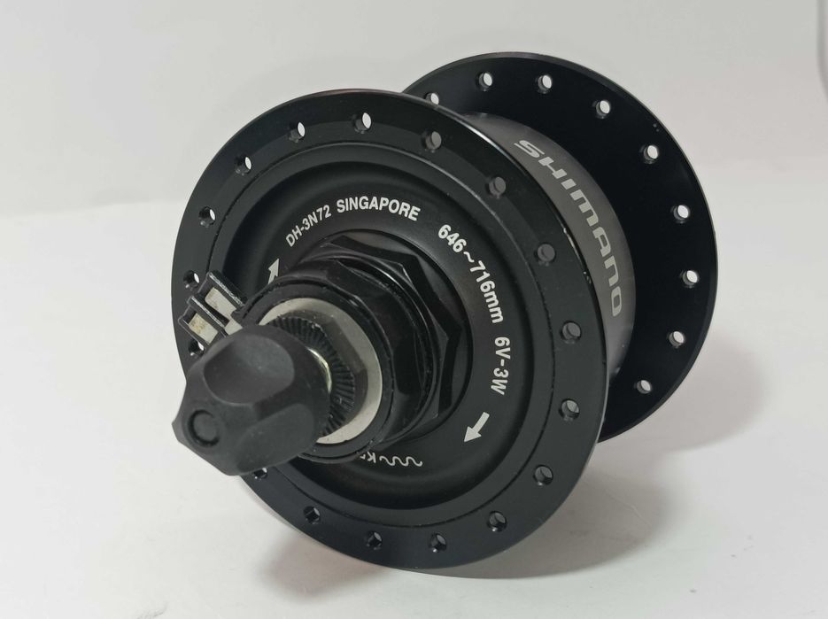 Dynamo w piaście Shimano DH-3N72 36H czarne V-Brake