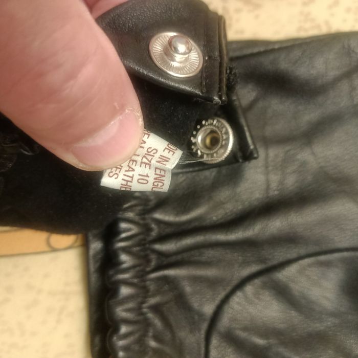 Кожаные авто перчатки б/у