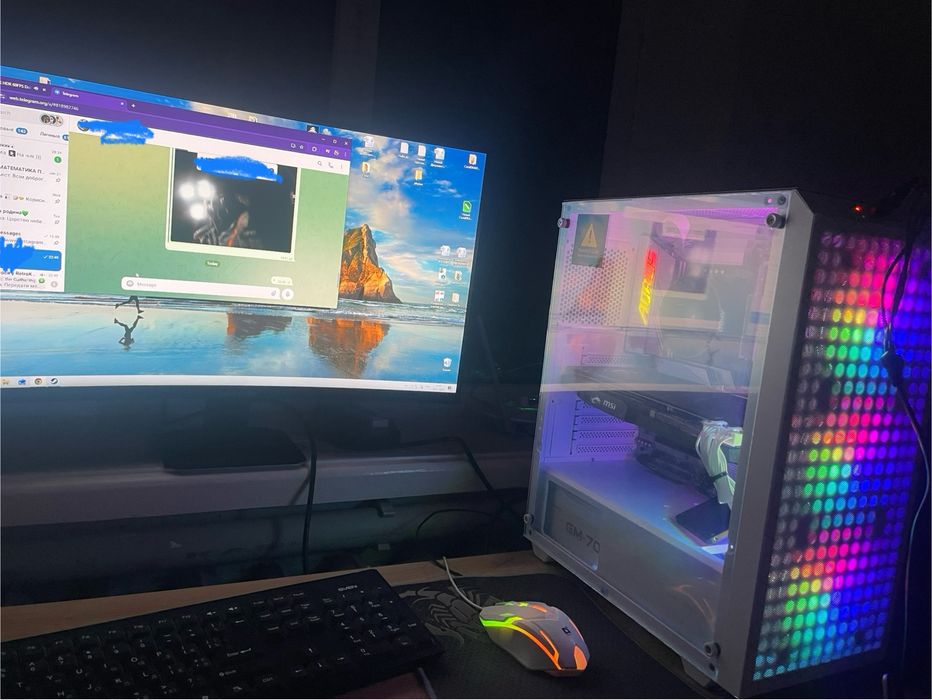 Потужний ігровий ПК + Монітор 180Hz (Ryzen 5 7500F / RX 6700 XT /32GB)