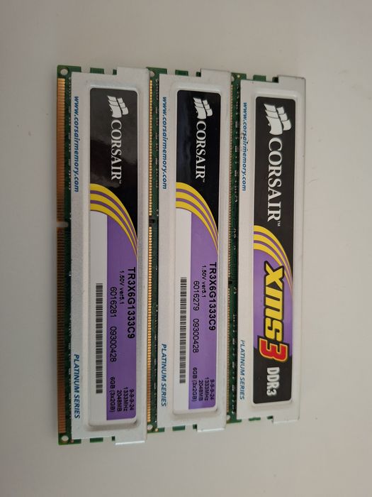 Pamięć Corsair 1333MHz XMS3 DDR3 (3x2048)