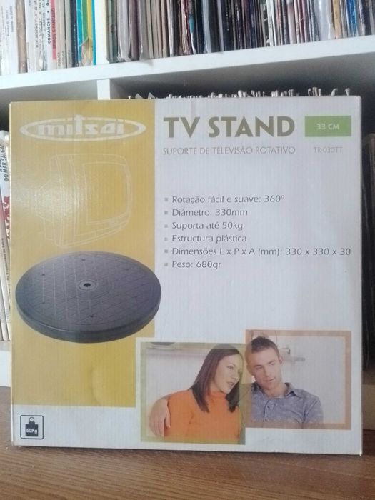 Televisão - Base rotativa de 33cm Mitsai- Nova