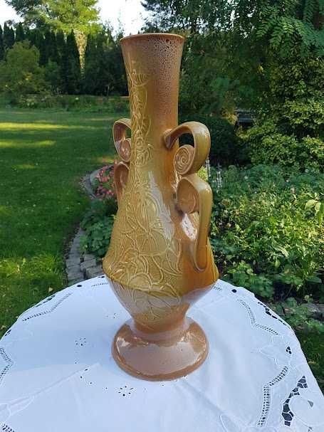 Duży wazon ( 55 cm) okolicznościowy, ceramika Mirostowice.