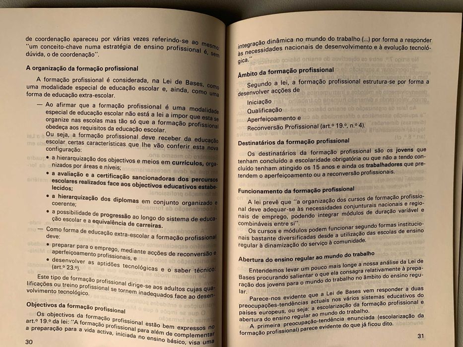 Sistema Educativo e Formação Profissional