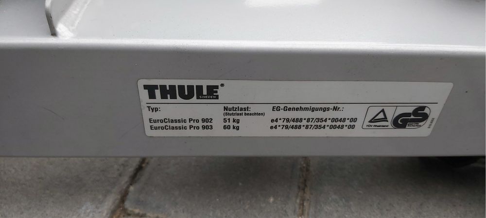 Bagaznik rowerowy na hak na 3 rowery Thule Euroclassic Pro 903 kladany