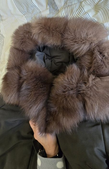 Парка,куртка зимова,пуховик пальто натуральне хутро
