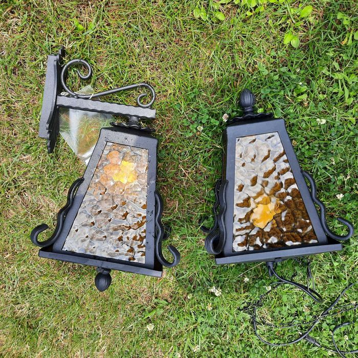 lampa wisząca + kinkiet retro