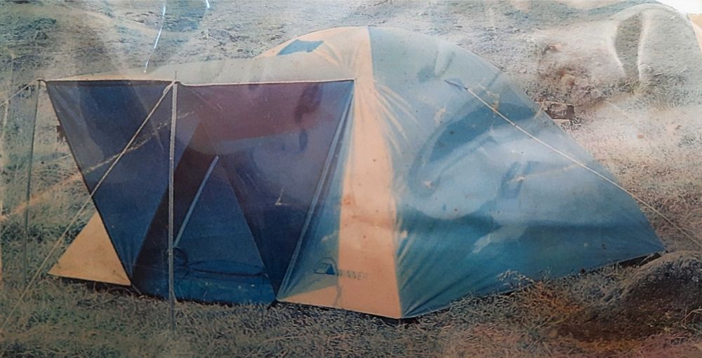 Tenda de campismo Iglo 3 pessoas com avançado e todos os acessórios