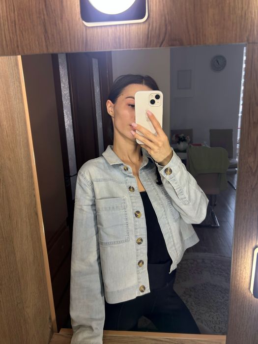 Оверсайз рубашка джинсова