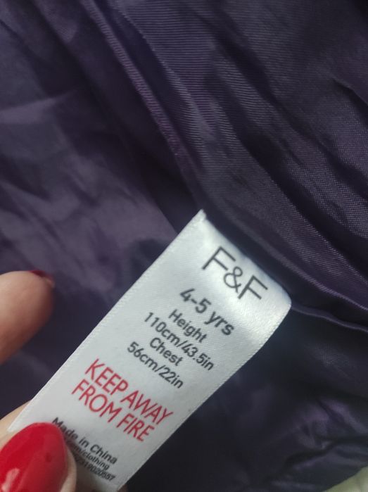 Kurtka F&F 110 fioletowa