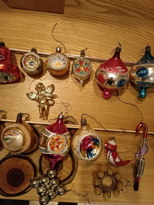 stare bombki z prl ozdoby choinkowe bombka ozdoba retro antyk bańki