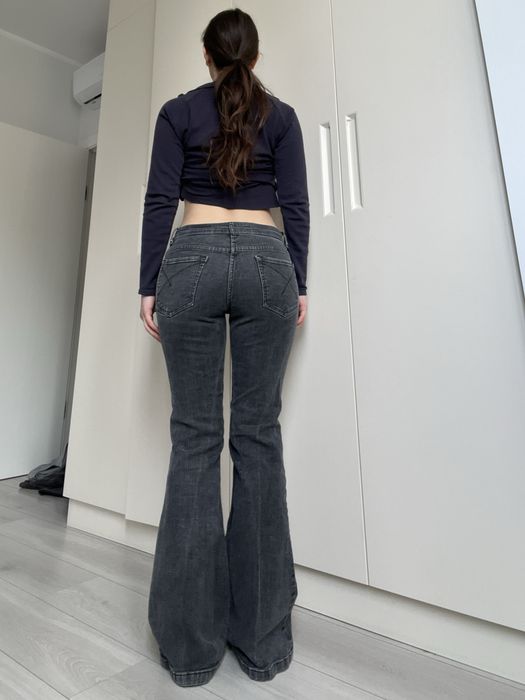 Джинсы скинни клеш низкая талия 38 40 flared 2000s винтаж bootcut 90s