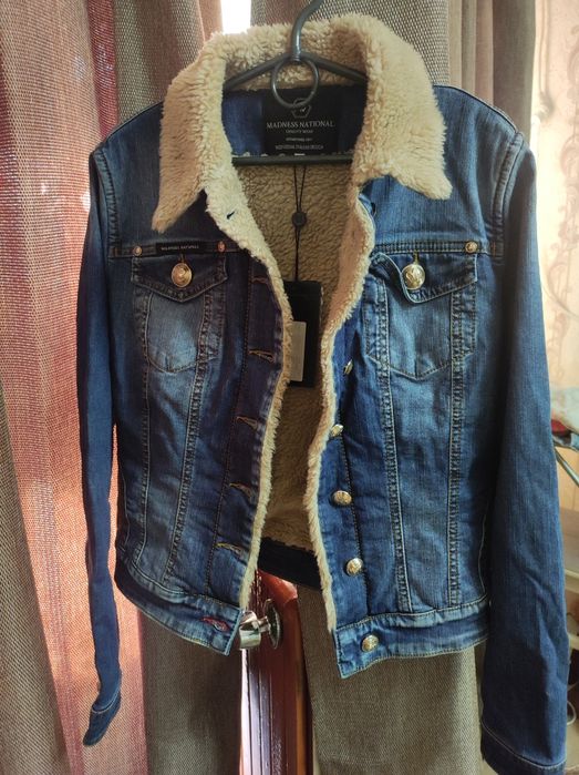 Джинсовая куртка на меху