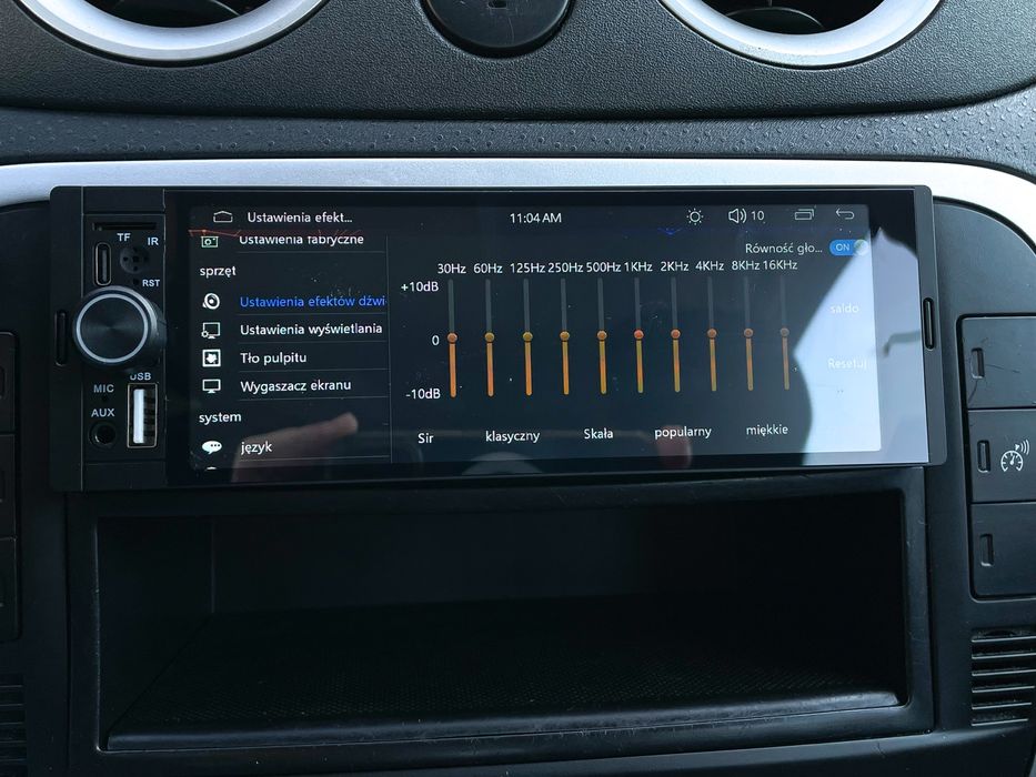 Radio 1DIN ekran 6,86” – bezprzewodowy CarPlay i Android Auto