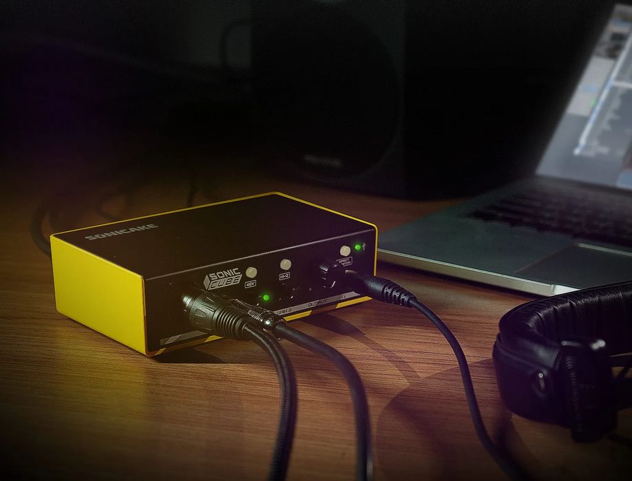 SONICAKE Interfejs Audio USB Mikser Podcast XLR 48V Streaming