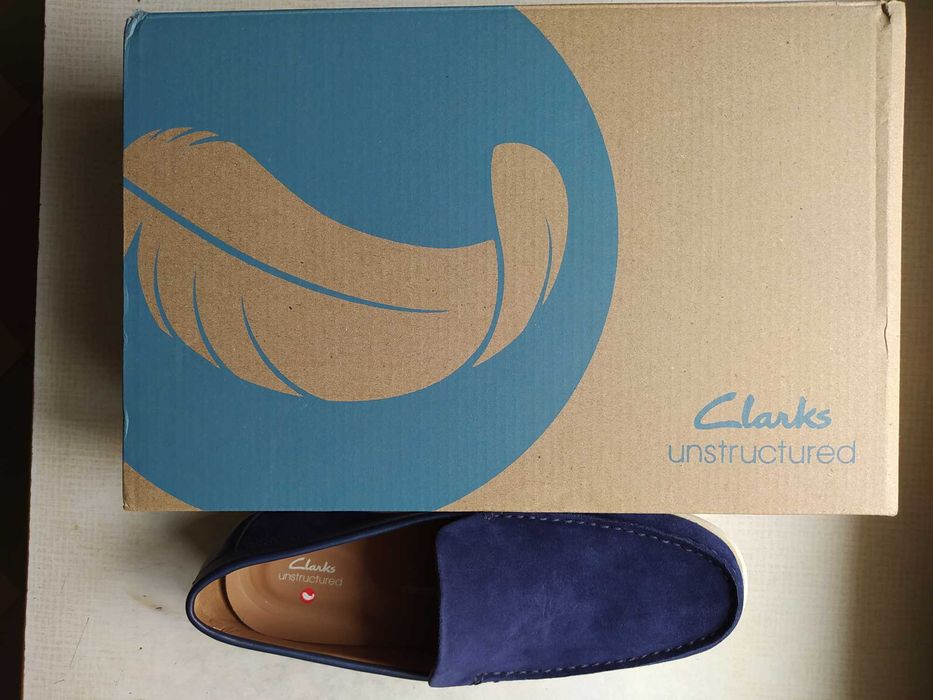 Продам новые мужские замшевые мокасины-лоферы Clarks, Великобритания.