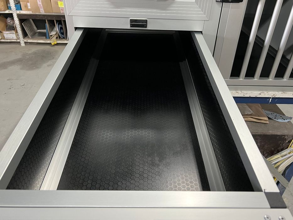 Box jaula cães + 3 gavetas (pick up/carrinha)