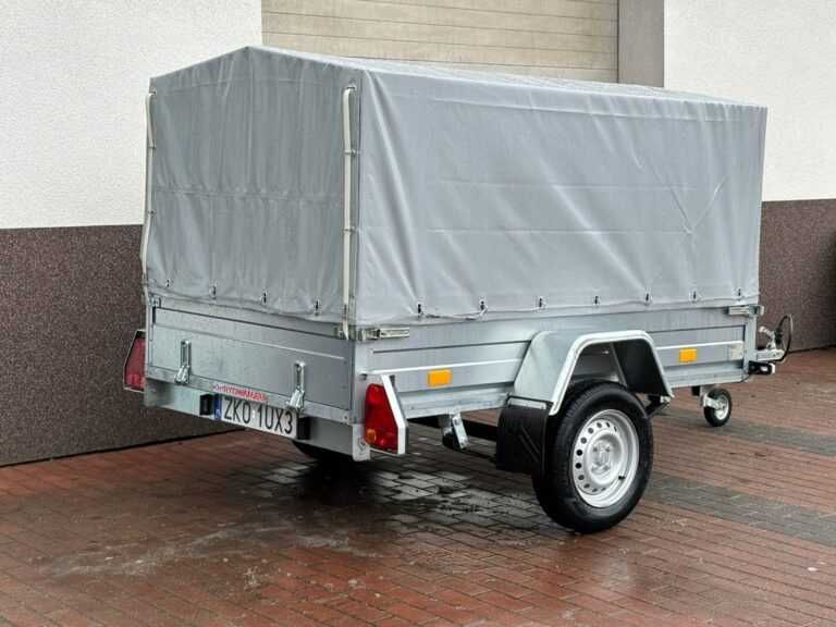 Przyczepy Lawety Dłużyca wypożyczalnia wynajem Koszalin Konikowo