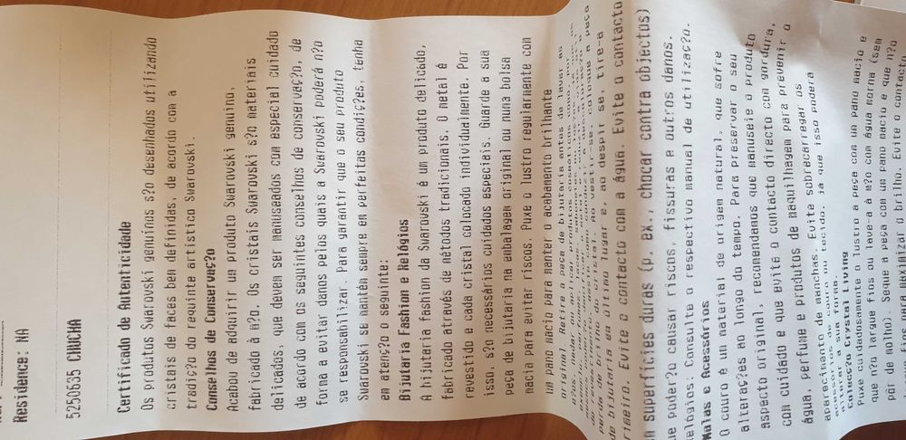 Chucha de Cristal Swarovski