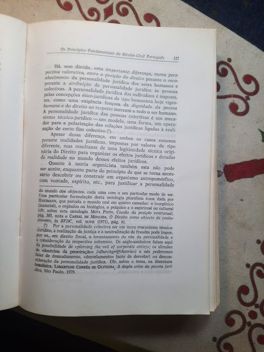 Teoria geral do direito civil do professor Mota Pinto