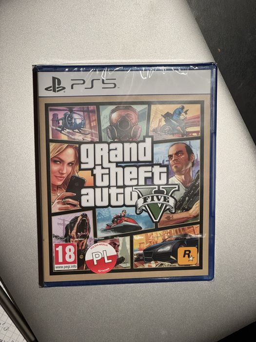 GTA 5 na ps5 4K 120hz nowa, Polska wersja topowa gra gta v