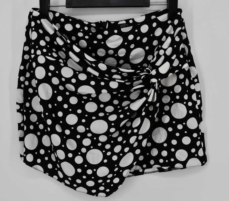 Spódnica lato grochy czarno-biała River Island 40