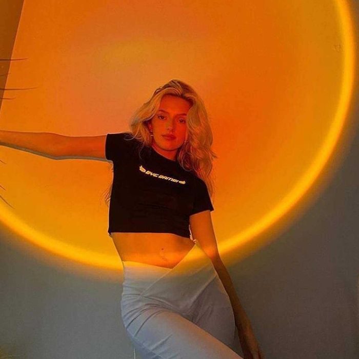 Candeeiro de pé moderno, candeeiro de noite para salão (pôr-do-sol)