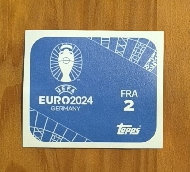 Carta Topps Zinédine Zidane FRA2