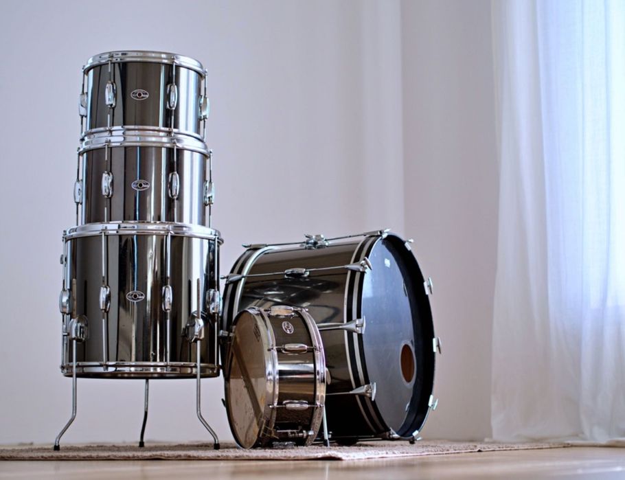 Shell set Slingerland, lata 70-te, 22”, 16”, 13”, 12” + werbel 14”x5”