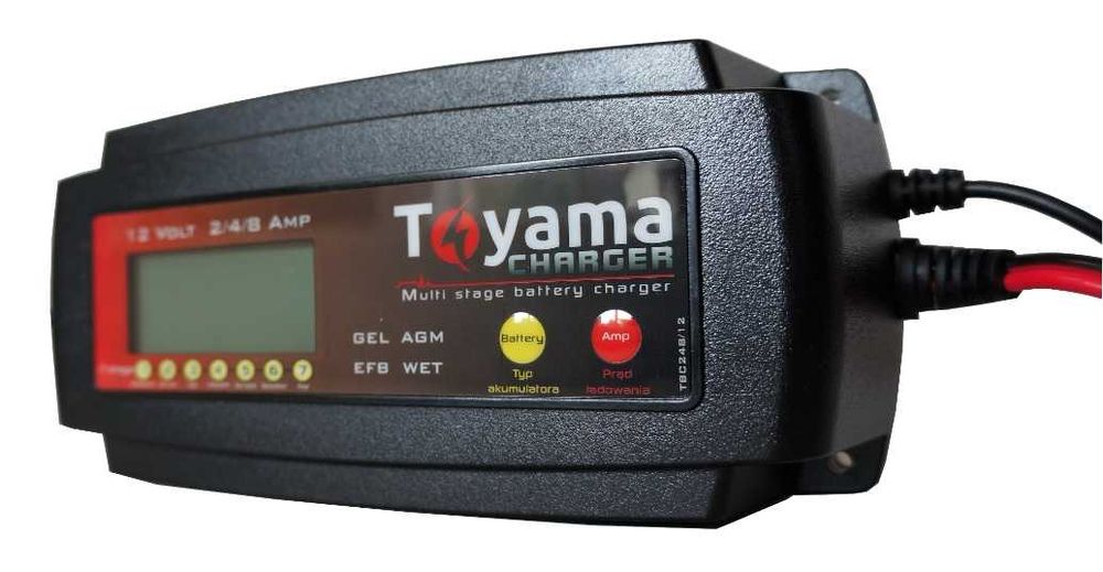 Ładowarka Toyama 2/4/8A 12V do akumulatorów żelowych i kwasowych