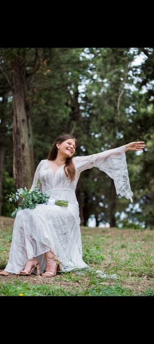 Wyjątkowa suknia ślubna w stylu boho