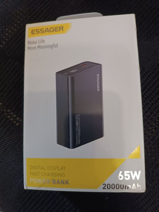 Powerbank павербанк Essager 65W 20000mAh