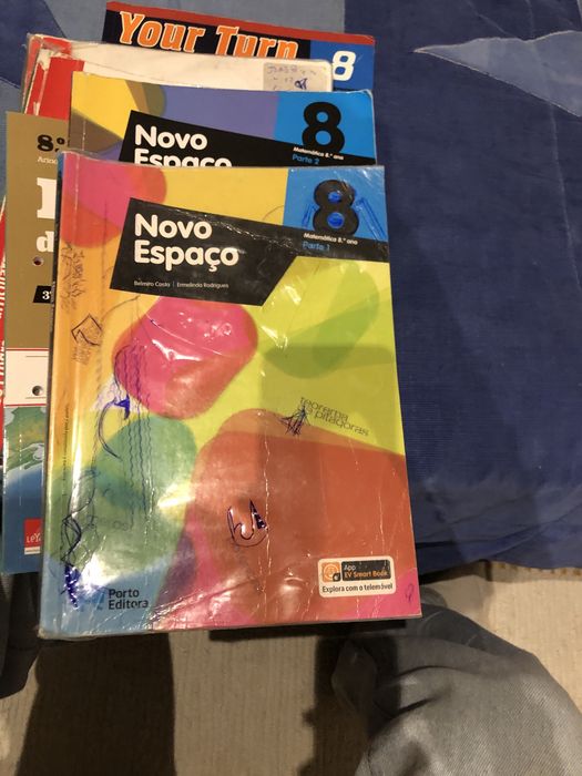 Livros matemática Novo Espaço 8 ano