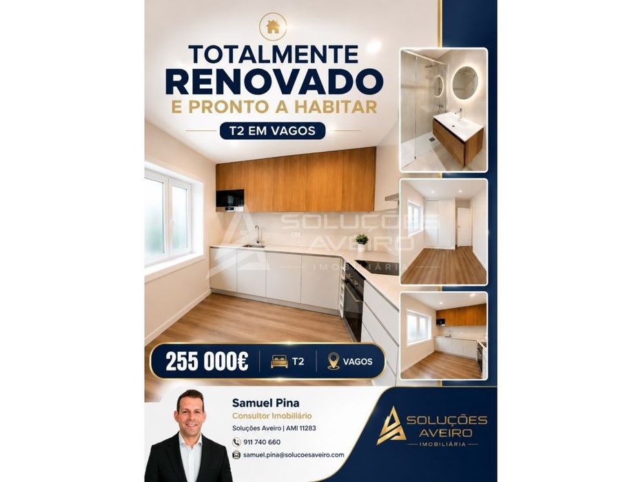 Apartamento T2 Centro de Vagos - Pronto Habitar