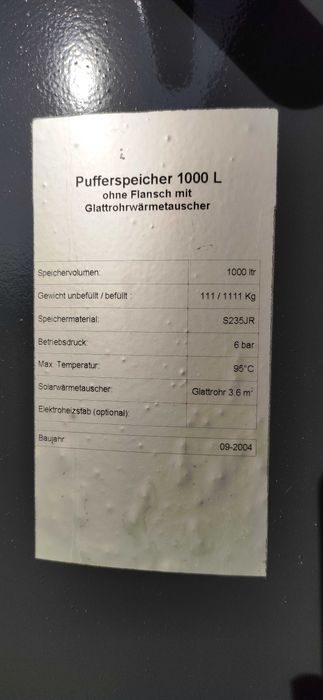 Bufor 1000 L 2 x wężownica solar TWL TML JAKOŚĆ