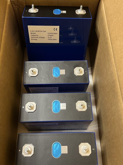 Ячейки, комірки, батареи, акумулятор lifepo4 3.2v 314 AH EVE 2025 рік