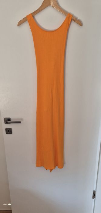 Sukienka maxi z odkrytymi plecami rozm L h&m