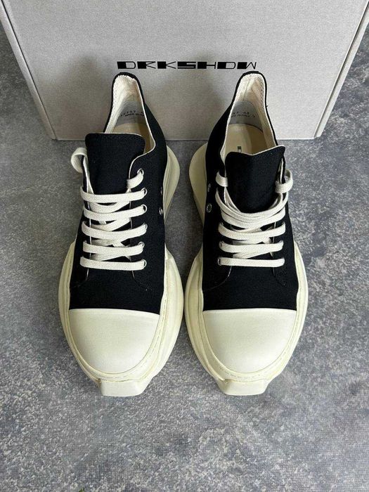 Rick Owens DRKSHDW Abstract Ramones jumbo lace laces кеди кросівки