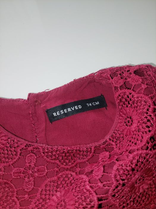 Koronkowa sukienka bordo r 74 RESERVED