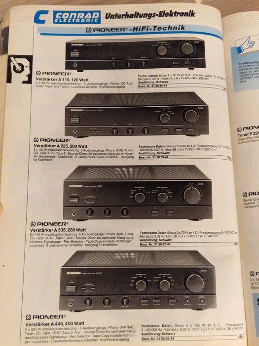 katalog elektroniczny - conrad electronic - 1990 (pioneer sony aiwa)