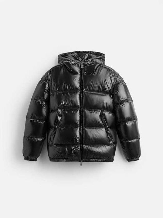 Casaco de inverno acolchoado preto – homem