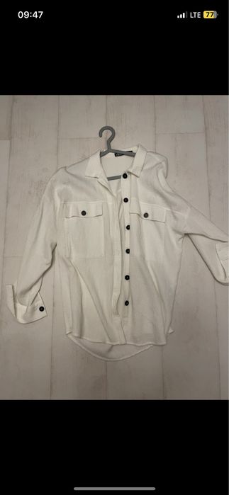 Dłuższa bluzka z długim rękawem, Zara, rozmiar XS