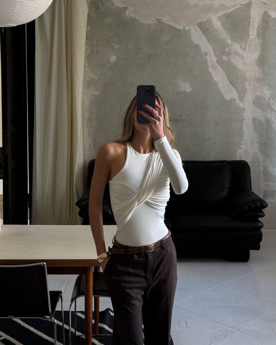 Боді на одне плече боді з хомутом боди женское боди