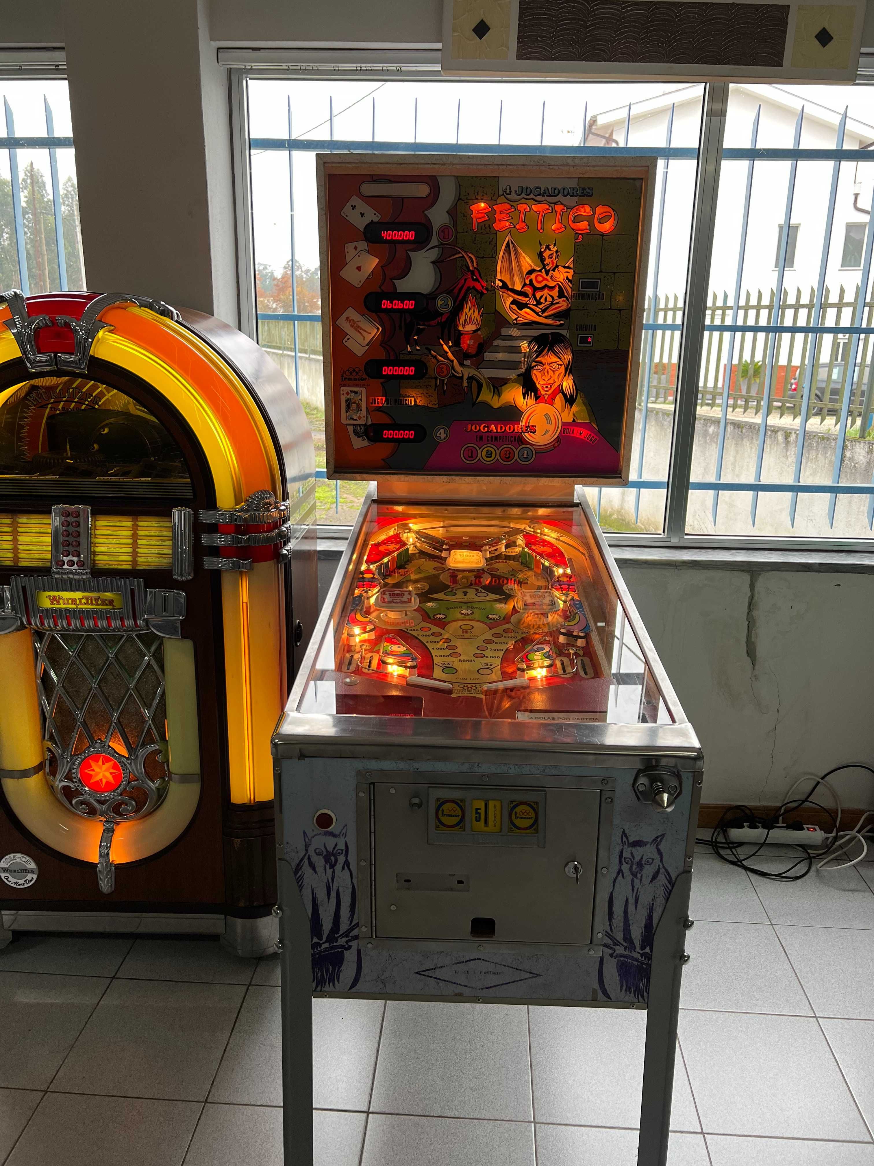 Flipper - pinball Feitiço REVISÃO COMPLETA Cascais E Estoril